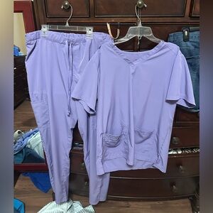 Purple Scrub Set